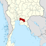 Провинция Чаченгсау на карте Таиланда